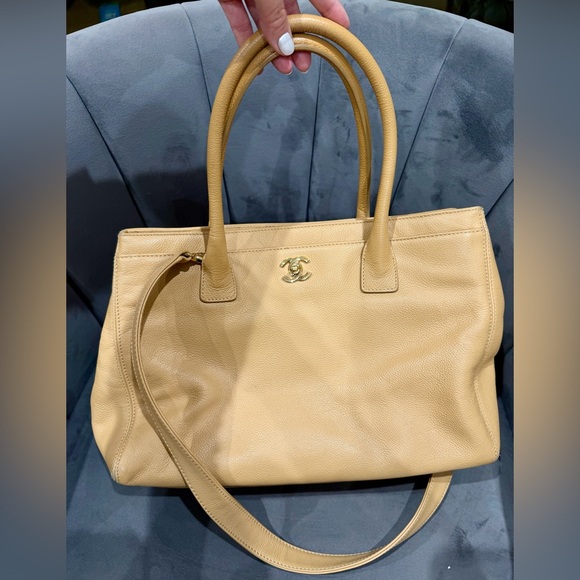 Vintage Chanel Exec Cerf Tote caviar beige - Picture 4 of 15